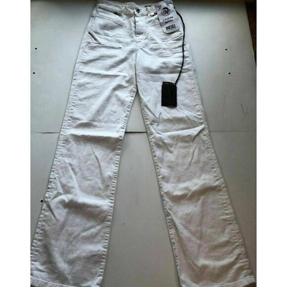 DIESEL White Denim 069EA D-pending Jeans W26 L34 - Picture 7 of 12